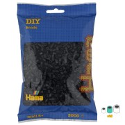 Perline da stiro Hama MIDI 5 mm - Nero (n°18) x3000|raw }}
