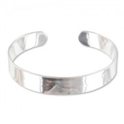 Base per bracciale ottone mm. 10x145 argentato x1|raw }}