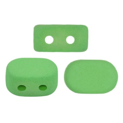 Perle di vetro Lipsi® di Puca® 4x6 mm - La Divine Pistachio Mat x10g