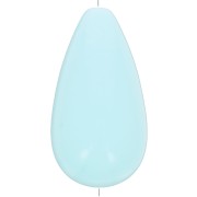 Perla di resina opaca 26x14 mm - Blu pastello x1