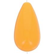 Perla di resina opaca 26x14 mm - Mandarino x1