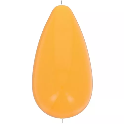 Perla di resina opaca 26x14 mm - Mandarino x1