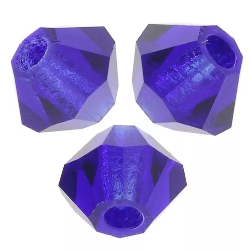 Biconi Preciosa bead 3 mm - Cobalt Blue x30
