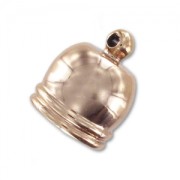 Terminale CCB per corda 12mm dorato rosa x1