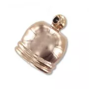 Terminale CCB per corda 12mm dorato rosa x1