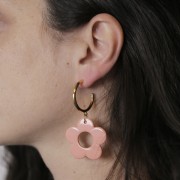 Orecchini con anello chiuso 26mm con anello chiuso - Placcatura in argento fino x2