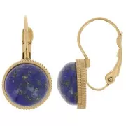 Monachelle da 22 mm per cabochon da 10 mm - Acciaio inossidabile 316L dorato x2