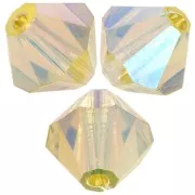 Biconi Preciosa 4 mm - MC Bead Rondell - Acid Yellow AB 2X x30