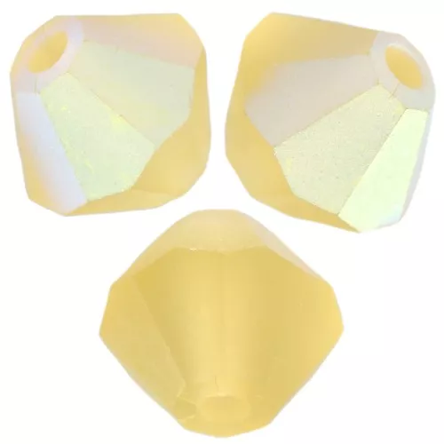 Biconi Preciosa 4 mm - MC Bead Rondell - Acid Yellow AB Matt x30