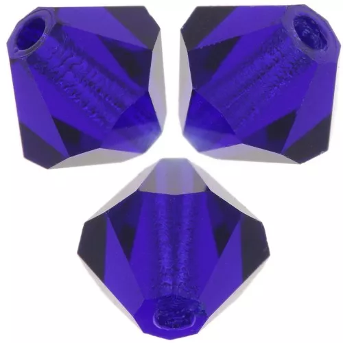 Biconi Preciosa 4 mm - MC Bead Rondell - Cobalt Blue x30