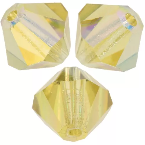 Biconi Preciosa 5 mm - MC Bead Rondell - Acid Yellow AB x12