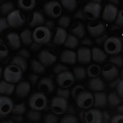 Rocaille Toho 11/0 TO11R49F - Opaque Frosted Jet x8g|raw }}