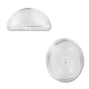 Ovale in vetro da decorare 24x20x12 mm x1