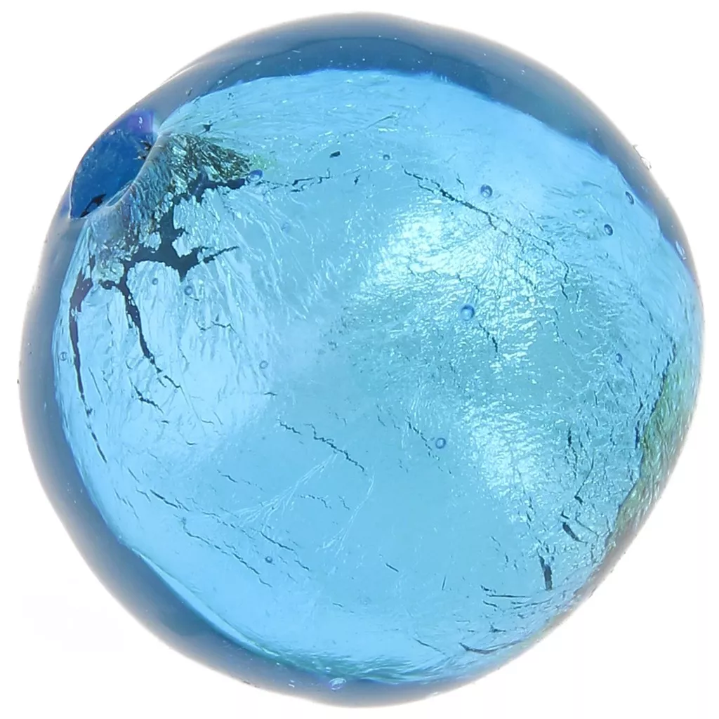 Ciottoli di vetro da 1800 g (circa 420 pezzi) di pietre decorative rotonde colorate per vasi, blu scuro, azzurro, trasparenti e verdi, circa 17-20 mm