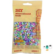 Assortimento di perle Hama Multi Pastello (n°50) x1000