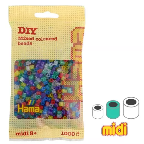 Assortimento di perle Hama Multi Trasparente con Paillette (n°54) x1000