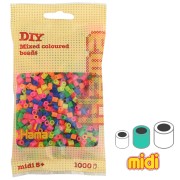 Assortimento di perle Hama Multi Neon (n°51) x1000