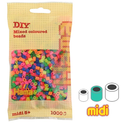 Assortimento di perle Hama Multi Neon (n°51) x1000