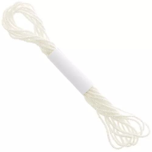 Filo metallico Facets Kreinik per ricamo 2,2mm Crema iridescente (5555) x2,5m