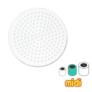 Tavoletta tonda  8.4 cm per perle Hama Midi x1