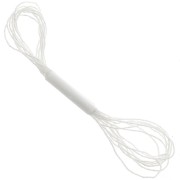 Filo metallico Petite Facets Kreinik per ricamo 1,3 mm Perla (032) x2,5 m