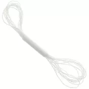 Filo metallico Petite Facets Kreinik per ricamo 1,3 mm Perla (032) x2,5 m