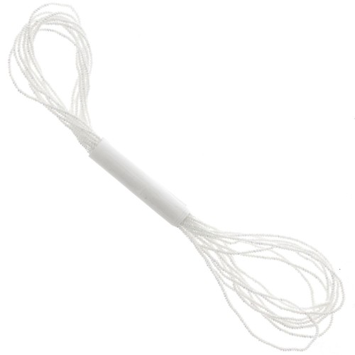 Filo metallico Petite Facets Kreinik per ricamo 1,3 mm Perla (032) x2,5 m