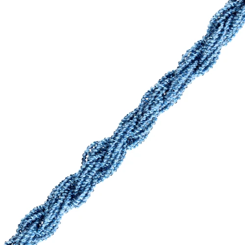 Filo metallico Piccole sfaccettature Kreinik per ricamo 0,9 mm Azzurro (014) x3m