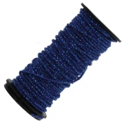 Filo metallizzato Petite Facets Kreinik per ricamo, 0,9 mm, blu zaffiro (051), 3 m