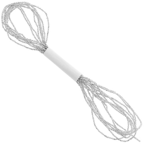 Filo metallico Petite Facets Kreinik per ricamo 1,3 mm Argento (001) x2,5m