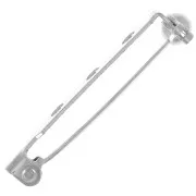 Fermaglio 33 mm Argentato x1