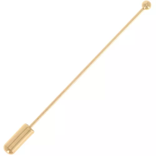 Fibula con punta a sfera 65 mm - Dorato x10