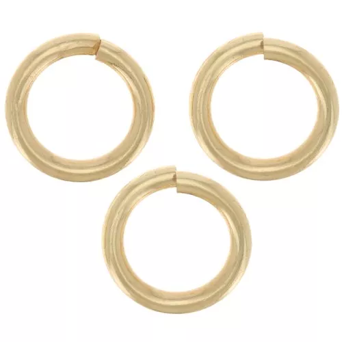 Anelli aperti 7x1 mm - Dorato x144