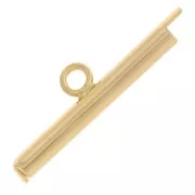 Perline Miyuki e punta Delica 20 mm - Dorato x1