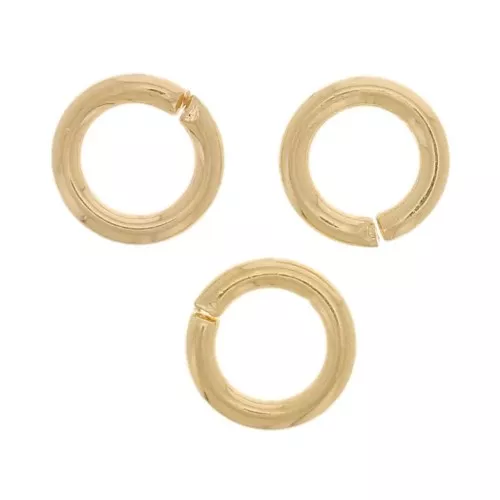 Anelli aperti 4x0,7 mm - Dorato x50