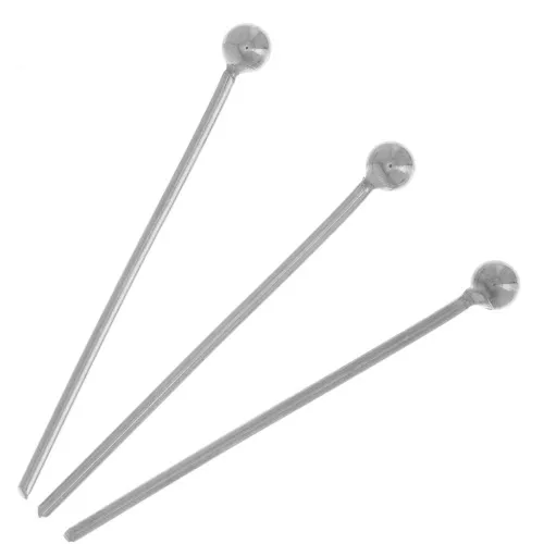 Chiodini a testa pallina 20x0,6 mm - acciaio inox 304L x200