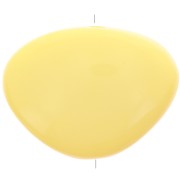 Perla piatta irregolare opaca in resina 20x27 mm - Giallo pallido x1|raw }}