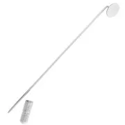 Fibula da 75 mm per cabochon da 8 mm - Argentato x1