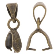 Ganci per pendenti da 16 mm - Bronzo x5