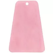Pendente a forma di trapezio 33,5x23 mm in acrilico - Rosa perlato x1
