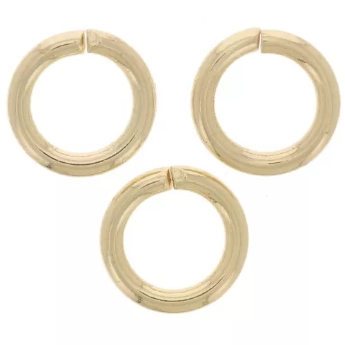 Anelli aperti 6x1 mm - dorato x50