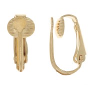 Orecchini a clip per orecchie non forate 16x7 mm - dorato x2|raw }}
