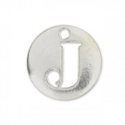 Ciondolo lettera J - mm. 8.5 in Argento 925 x1|raw }}