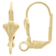 Monachelle giglio di lys con anello 16 mm dorato x2