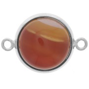 Distanziatore per cabochon a base piatta 12 mm Argento x1