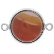 Distanziatore per cabochon a base piatta 12 mm Argento x1