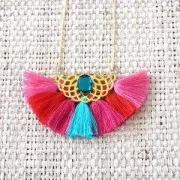 Pompon in lana 27-30 mm Fuschia x1