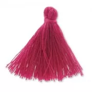 Pompon in lana 27-30 mm Dark Fuschia x1