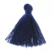 Pompon in lana 27-30 mm Blu notte x1
