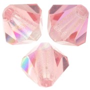 Biconi Preciosa 4 mm - MC Bead Rondell - Rose peach AB x30